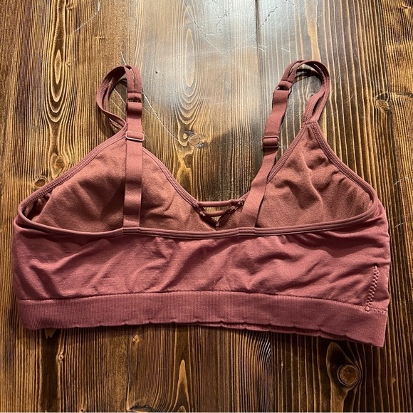 Kindly Yours Mauve Padded Athletic Lounge Sports Bra - Picture 2 of 4